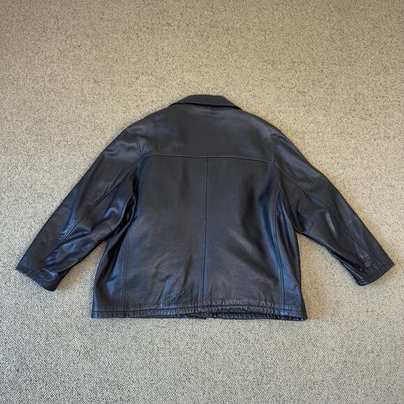 M. Julian Vintage Wilsons Leather Button Up Jacket US Unisex 2X - Picture 3 of 9